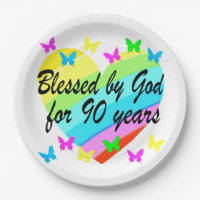 BEAUTIFUL 90TH CHRISTIAN BIRTHDAY PRAYER DESIGN