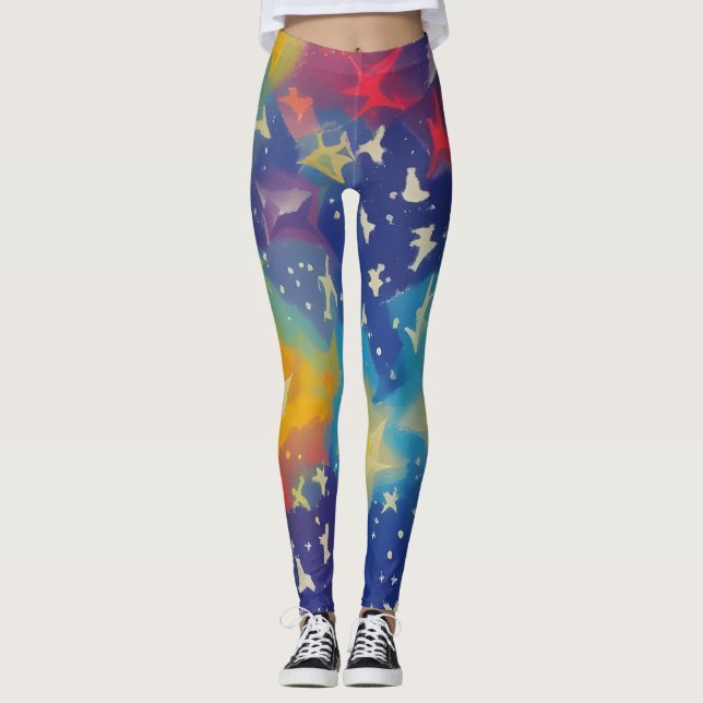 Beautiful Abstract Art Leggings (Front)