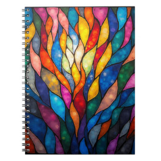 Beautiful abstract colorful notebook. notebook