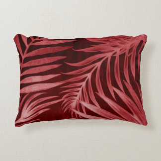Beautiful abstract colour pink and red flowers on decorative cushion