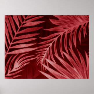 Beautiful abstract colour pink and red flowers on  poster