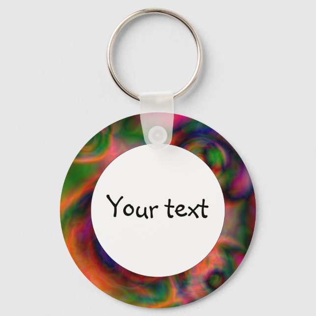 Beautiful abstract design key ring (Front)
