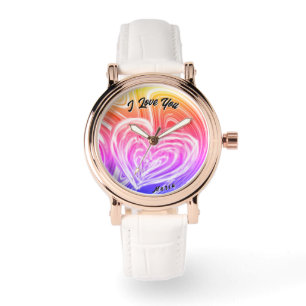 Beautiful Abstract Elegant Rose Gold Watch