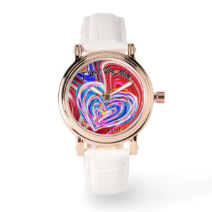 Beautiful Abstract Elegant Rose Gold Watch