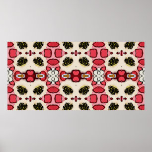 Beautiful abstract ethnic seamless patternabstract poster