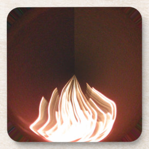 Beautiful Abstract Flame Art Print Coaster