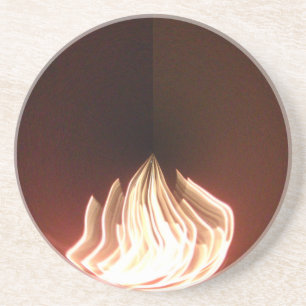 Beautiful Abstract Flame Art Print Coaster