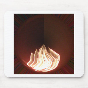 Beautiful Abstract Flame Art Print Mouse Pad