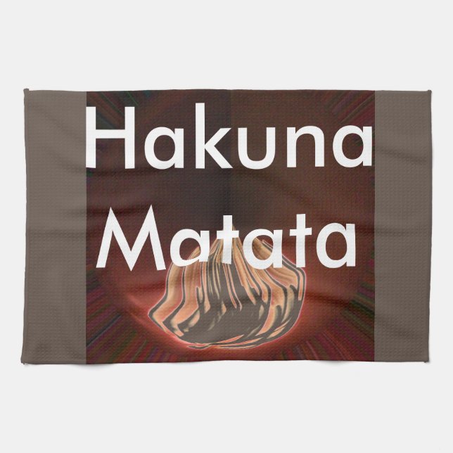 Beautiful Abstract Flame Art Print Tea Towel (Horizontal)