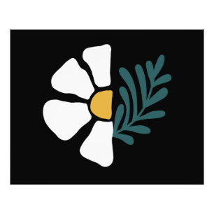 Beautiful abstract flower photo print