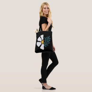 Beautiful abstract flower tote bag