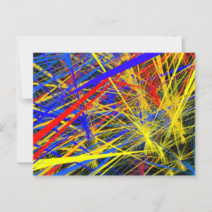 Beautiful Abstract Geometric Pattern Poster Card