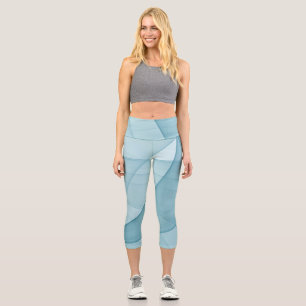 Beautiful Abstract Geometric Stylish Art Capri Leggings