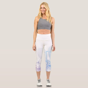 Beautiful Abstract Geometric Stylish Art Capri Leggings