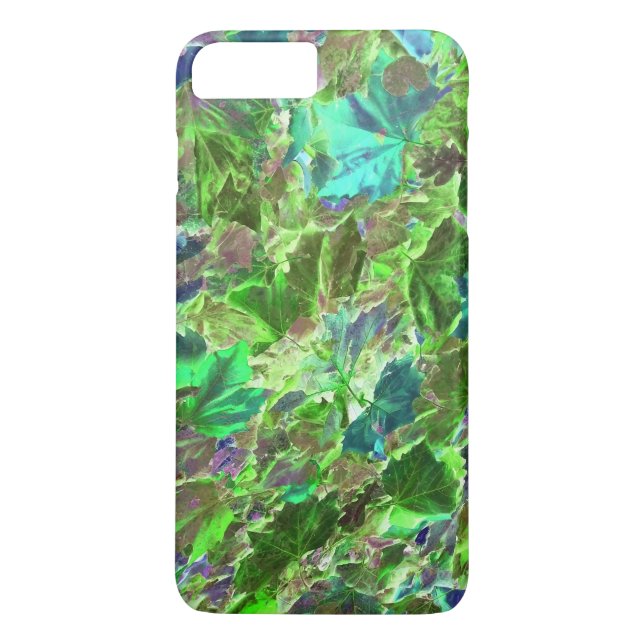Beautiful Abstract Green Leaves Foliage Case-Mate iPhone Case (Back)