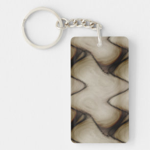Beautiful Abstract Leave a Long Lasting Impression Key Ring