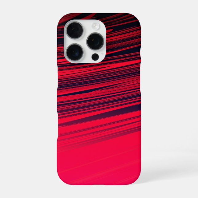 Beautiful Abstract Marble Pattern in Red and Black iPhone Case (Back)