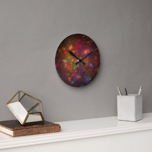 Beautiful abstract round clock
