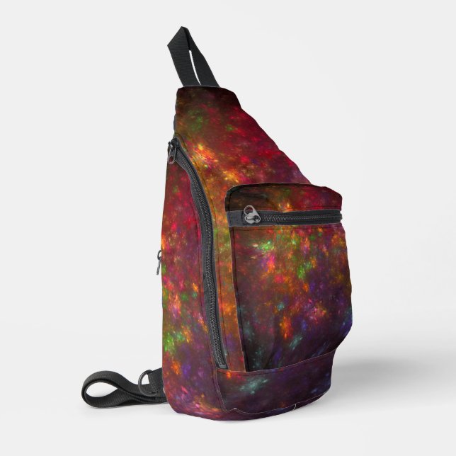 Beautiful abstract sling bag (Left Corner)