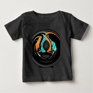 Beautiful Abstract Swirls Art Print Baby T-Shirt