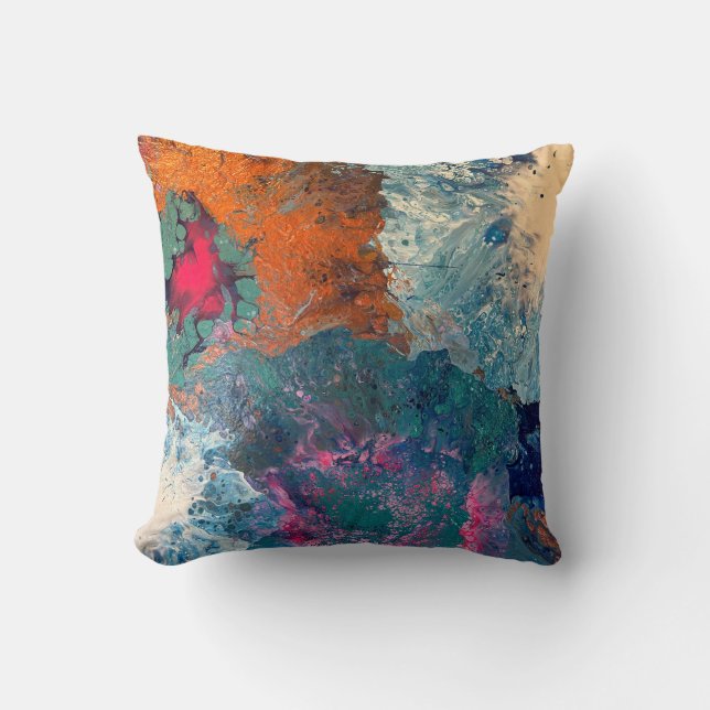 Beautiful Abstract Throw Pillow (Front)