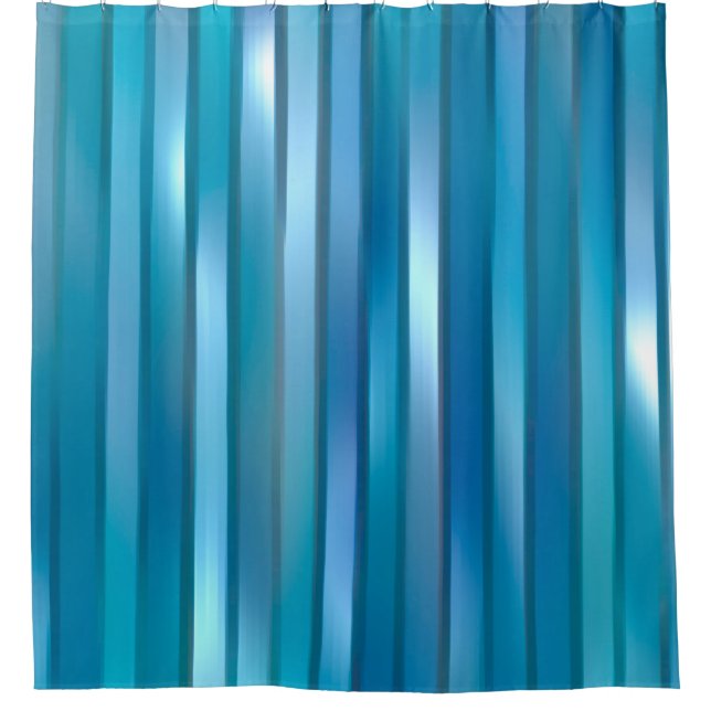 Beautiful abstract vertical blue background with l shower curtain (Front)