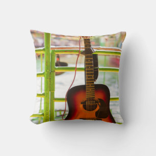Beautiful Acoustic Guitar Cushion