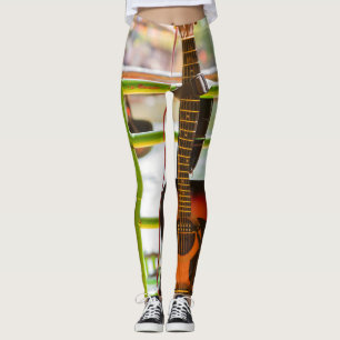Beautiful Acoustic Guitar Leggings