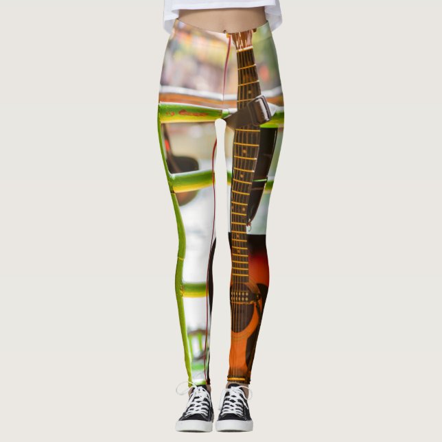 Beautiful Acoustic Guitar Leggings (Front)