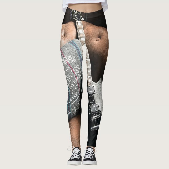Beautiful Acoustic Guitar Leggings (Front)