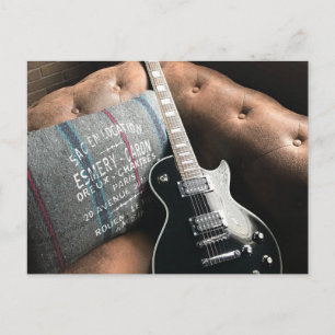 Beautiful Acoustic Guitar Postcard