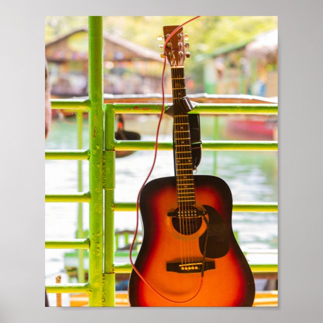 Beautiful Acoustic Guitar Poster (Front)