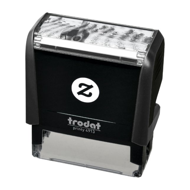 Beautiful Acoustic Guitar Self-inking Stamp (Product)