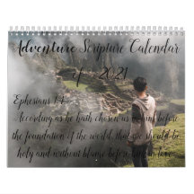 Beautiful Adventure Scripture Calendar