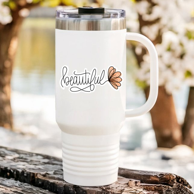 Beautiful Affirmation Sticker | Die-Cut Sticker (Beautiful Affirmation Vinyl Sticker)