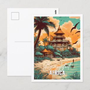 Beautiful Africa Famous Travel Place Vintage Postcard