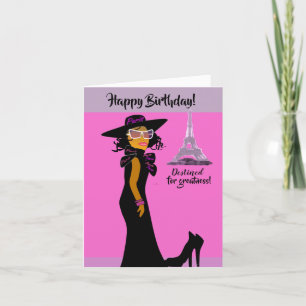 Beautiful African American Cousin Birthday Card