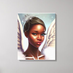 Beautiful African Angel Canvas Print