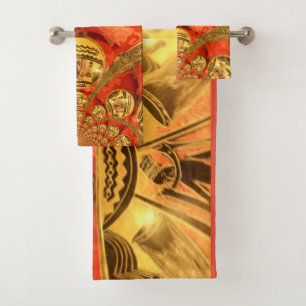 Beautiful African  Bath Towel Set