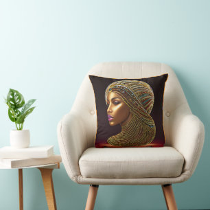 Beautiful African Heritage: Black History Art Cushion