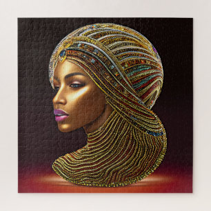 Beautiful African Heritage: Black History Art Jigsaw Puzzle