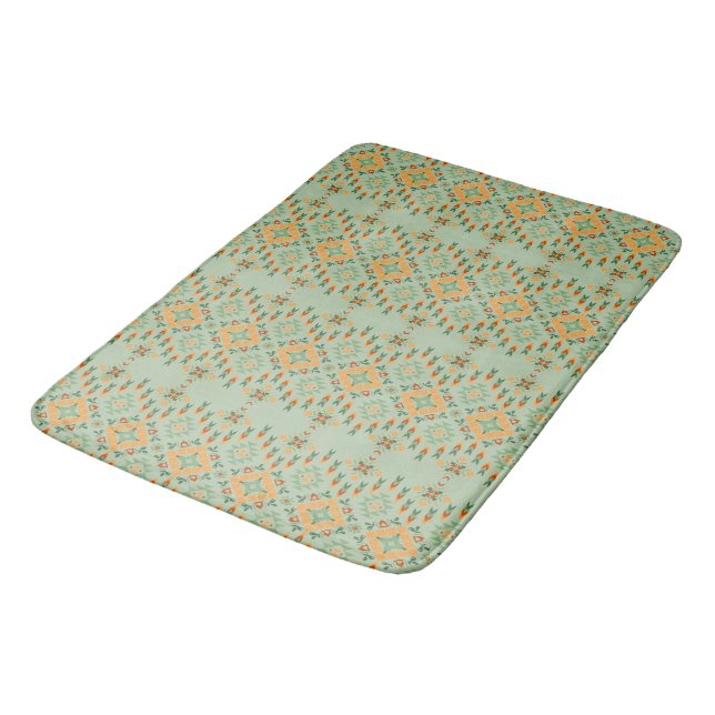 Beautiful African Knitted Pattern Bath Mat (Angled)