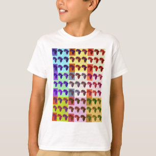 Beautiful African Map Chequered Pap art ethnic T-Shirt