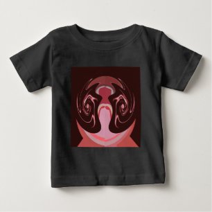 Beautiful African Maroon Motif Print Design Baby T-Shirt