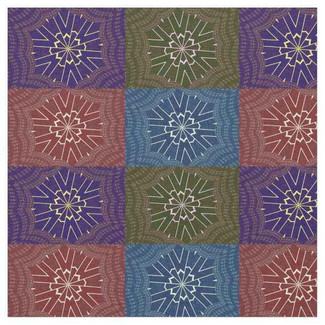 Beautiful  African Pretty Unique Pattern Design Fabric (Close Up)