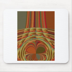 Beautiful African Traditional Golden Brown Motif  Mouse Pad