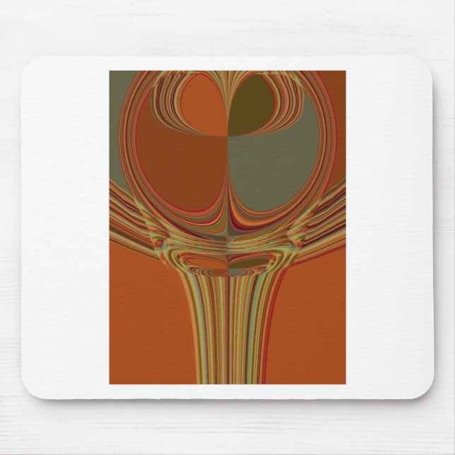 Beautiful African Traditional Golden Brown Motif  Mouse Pad (Front)