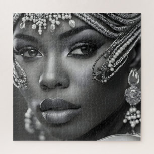Beautiful African woman Jigsaw Puzzle