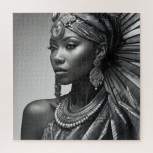 Beautiful African woman Jigsaw Puzzle