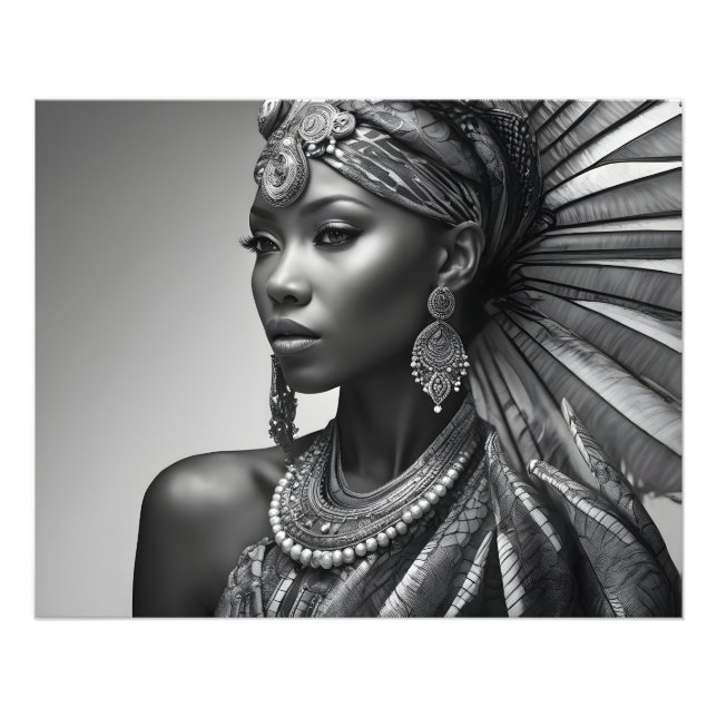 Beautiful African woman Photo Print (Front)